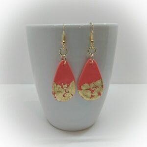 boucles petites gouttes saumon