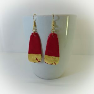 boucles langue de chat rouges