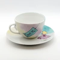 tasse et sous-tasse porcelaine Alice